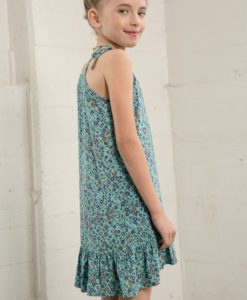 kids jade tie shoulder dress- unlined